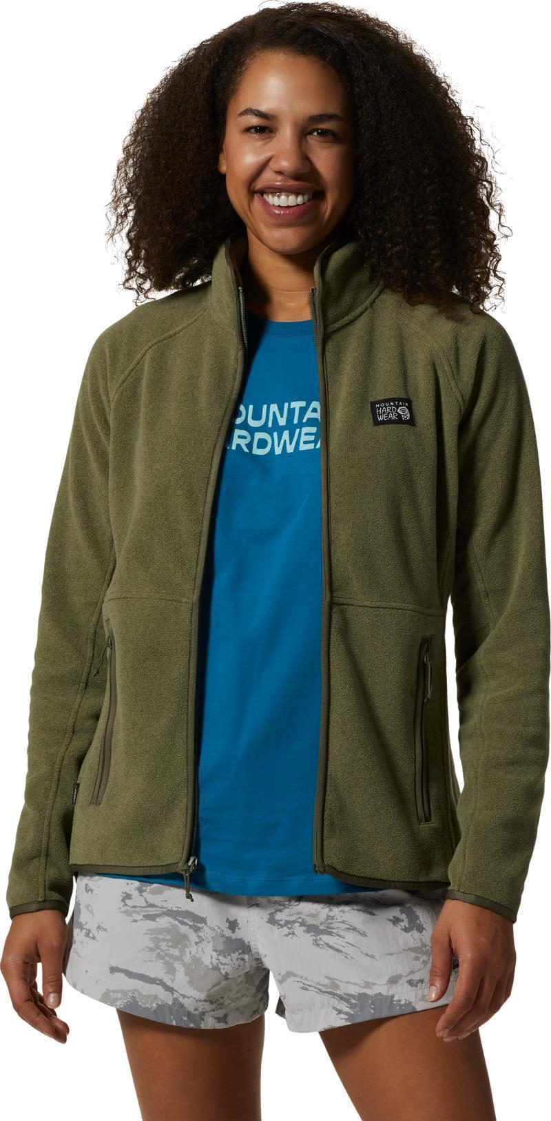 Polartec Double Brushed Full Zip Jacket - Womens - stone green heather 1