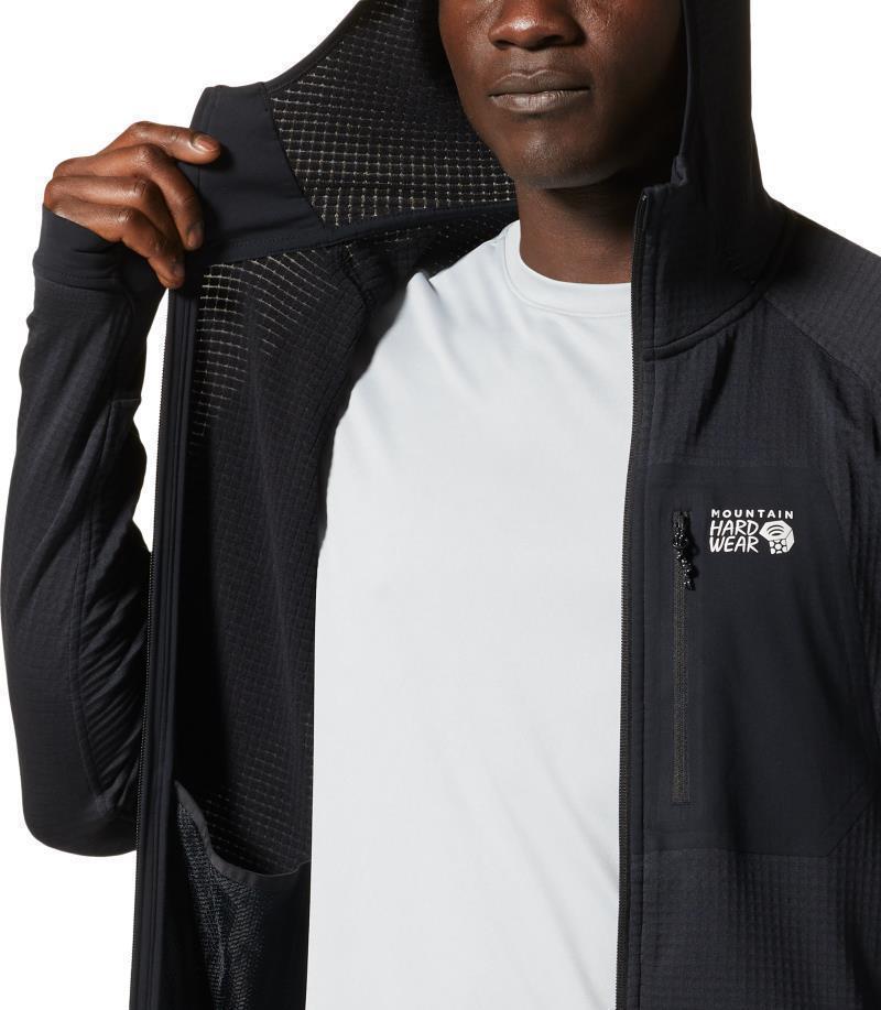 Polartec Power Grid Full Zip Hoody - Mens - black 1
