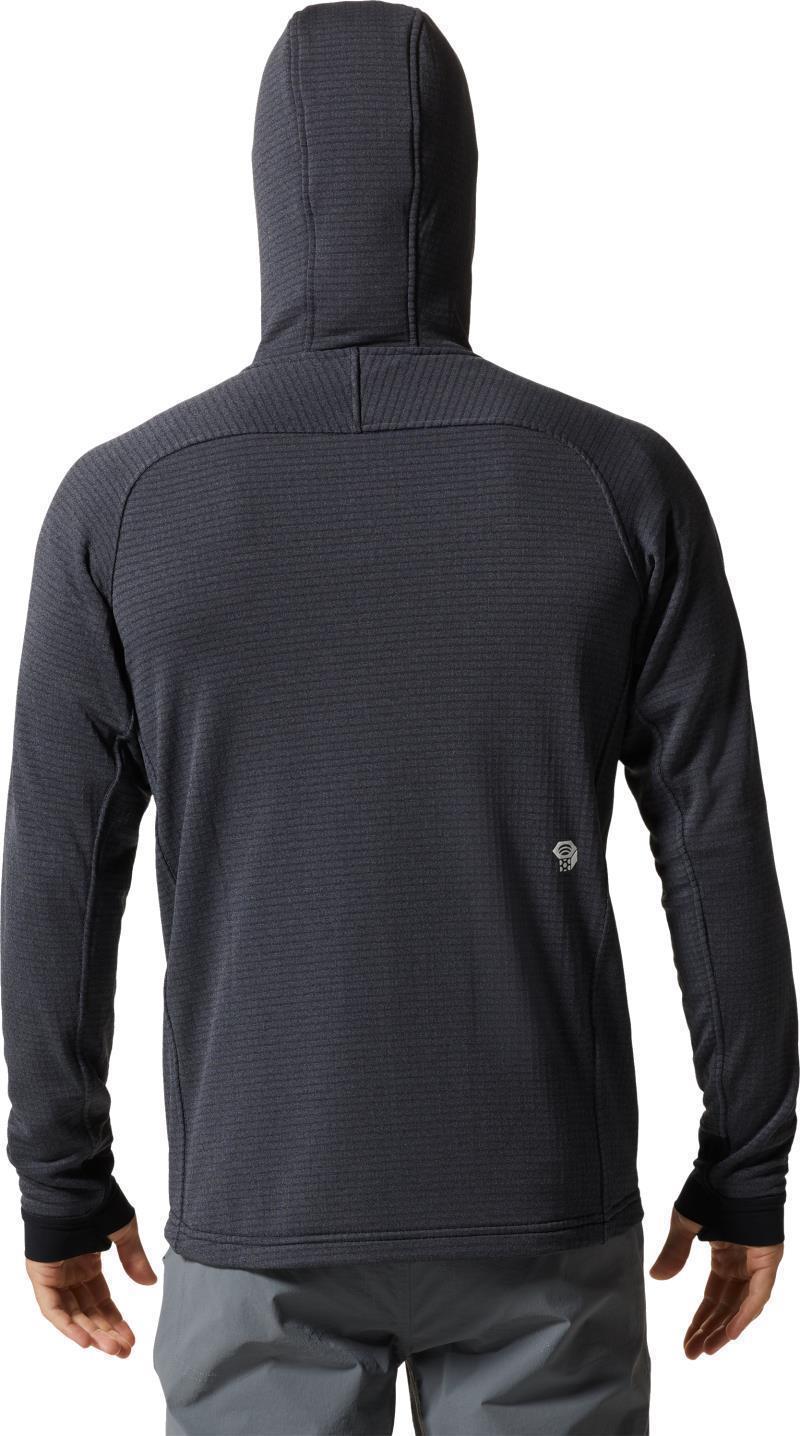 Polartec Power Grid Full Zip Hoody - Mens - blue slate heather 1