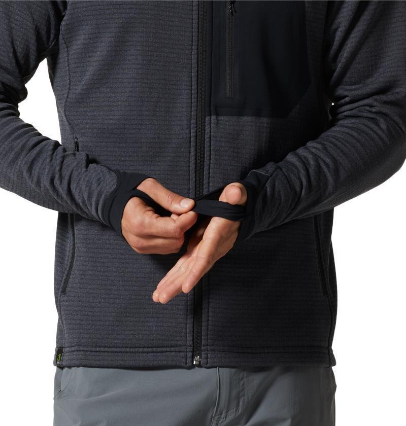 Polartec Power Grid Full Zip Hoody - Mens - blue slate heather 1