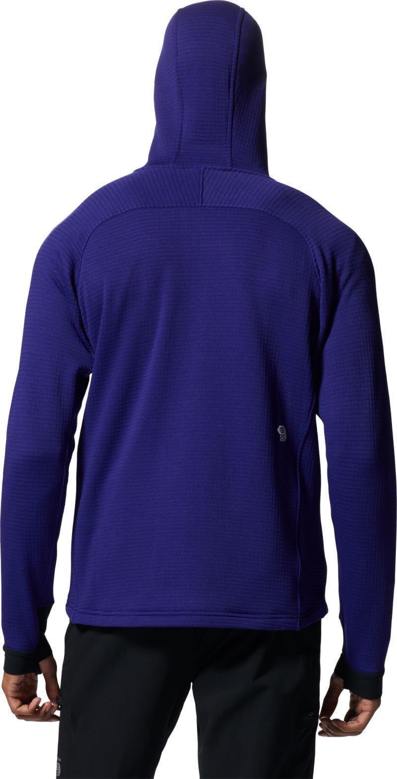 Polartec Power Grid Full Zip Hoody - Mens - klein blue heather 1