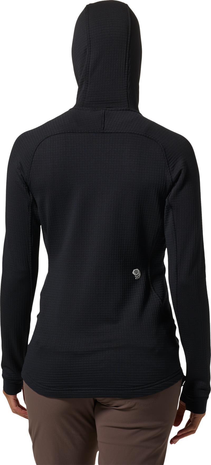 Polartec Power Grid Full Zip Hoody - Womens - Black 4