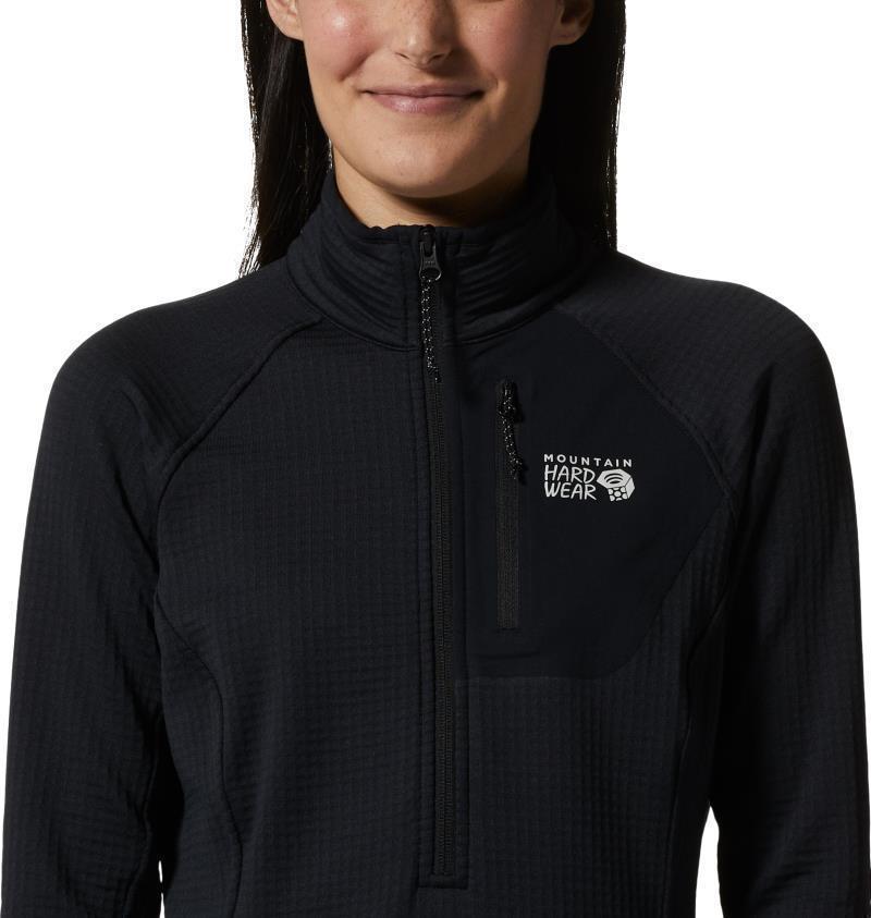 Polartec Power Grid Half Zip Jacket - Womens - Black 4