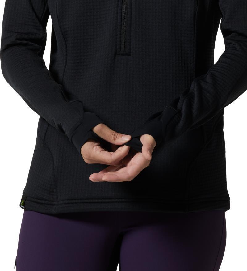 Polartec Power Grid Half Zip Jacket - Womens - Black 5