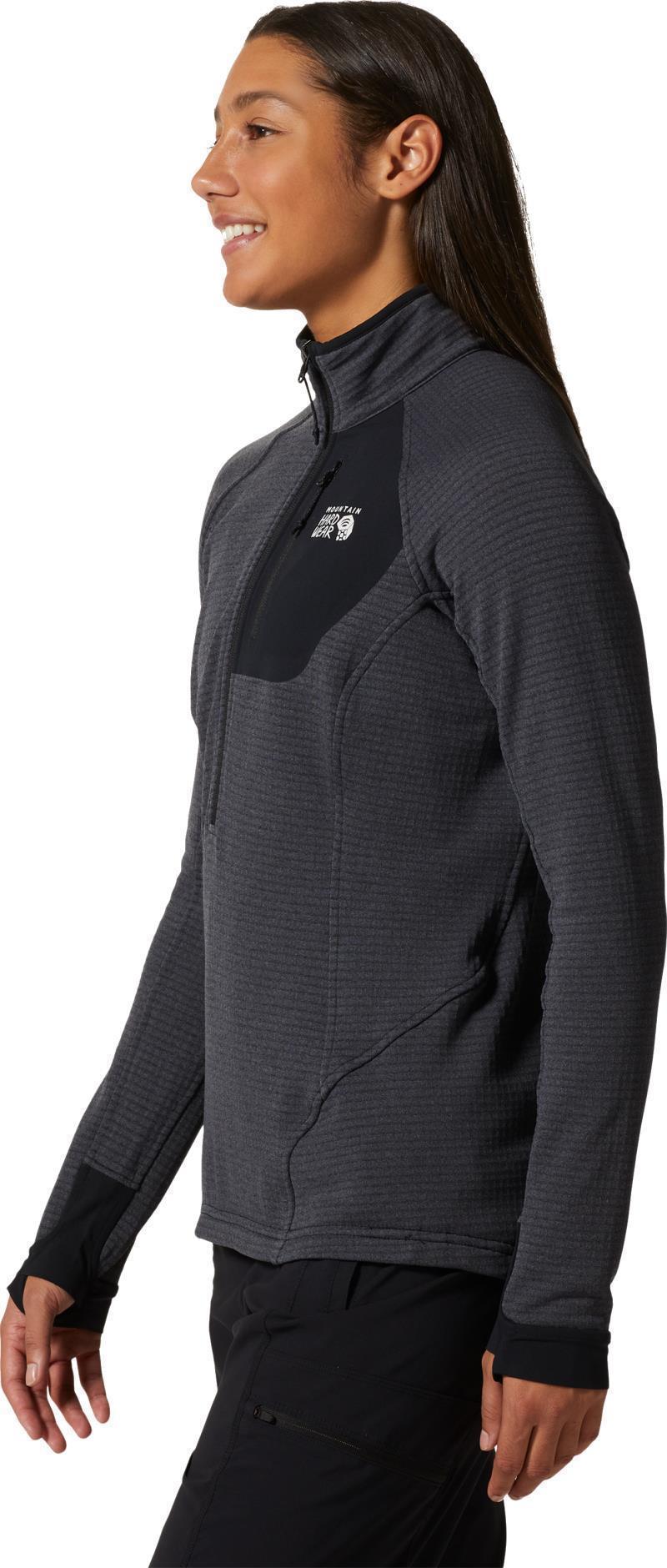 Polartec Power Grid Half Zip Jacket - Womens - Blue Slate Heather 2