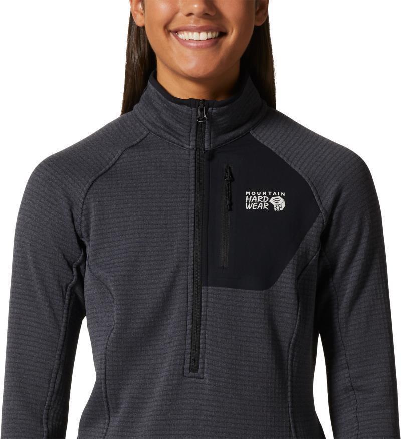 Polartec Power Grid Half Zip Jacket - Womens - Blue Slate Heather 4