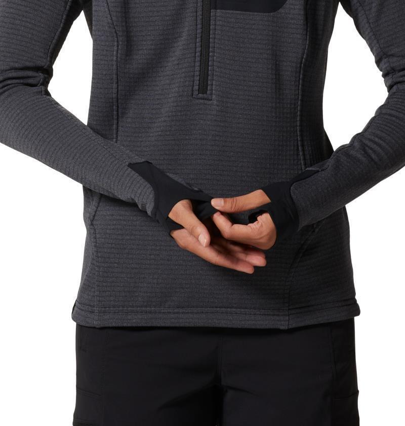 Polartec Power Grid Half Zip Jacket - Womens - Blue Slate Heather 5