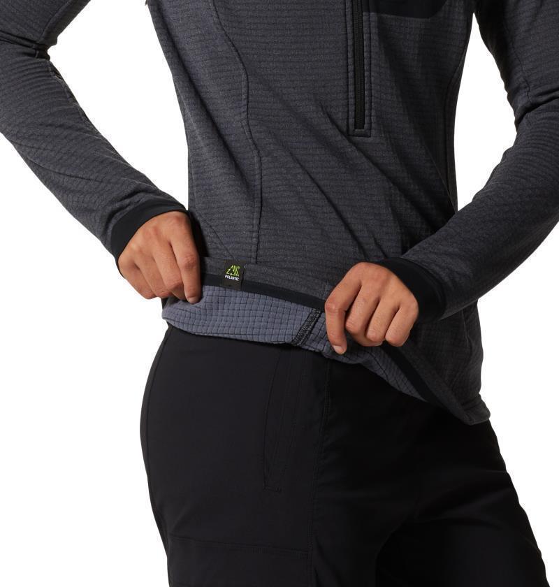 Polartec Power Grid Half Zip Jacket - Womens - Blue Slate Heather 6