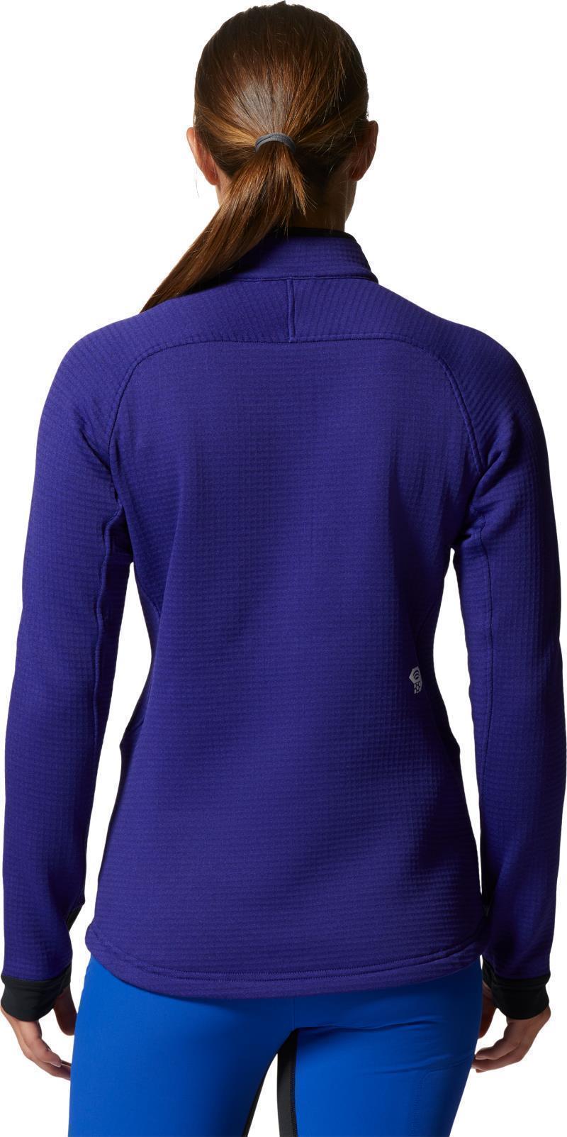 Polartec Power Grid Half Zip Jacket - Womens - Klein Blue Heather 2