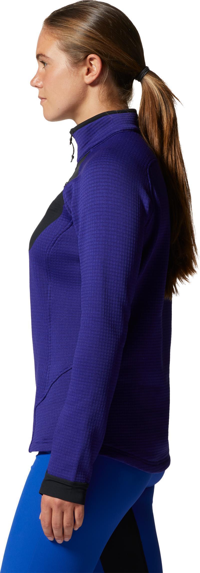Polartec Power Grid Half Zip Jacket - Womens - Klein Blue Heather 3