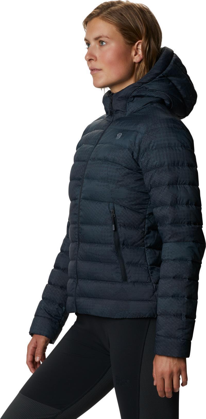 Rhea Ridge Hoody - Womens - Dark Storm Woven Print 1