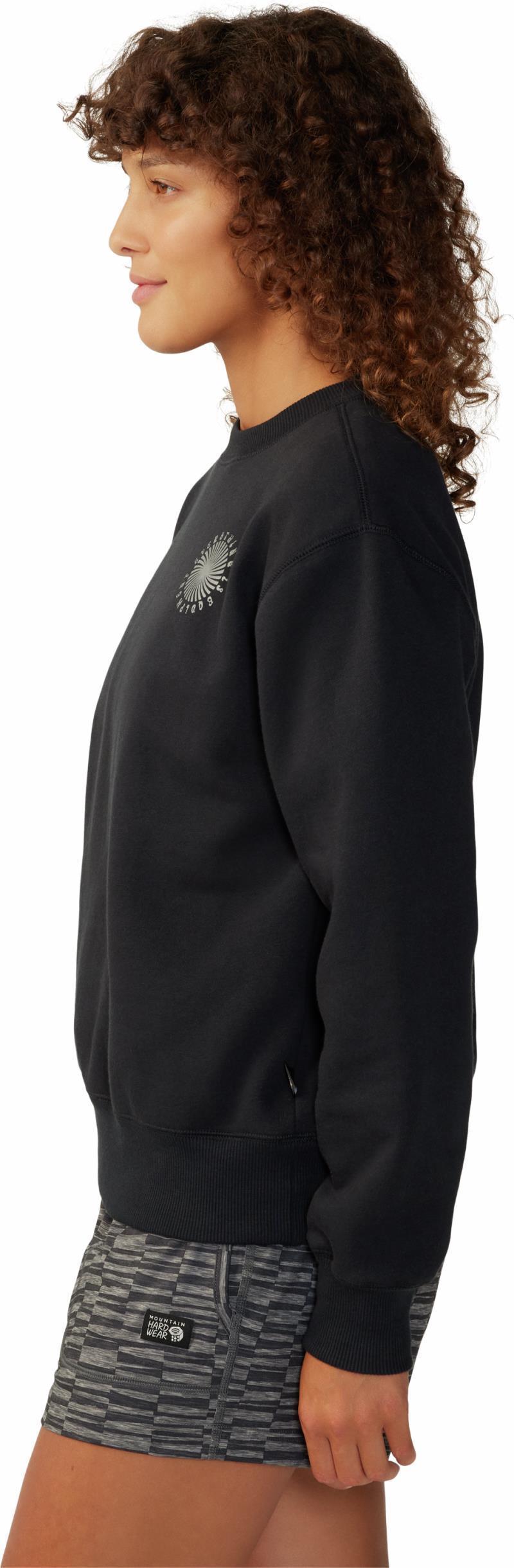 Spiral Pullover Crew - Womens - Black 6