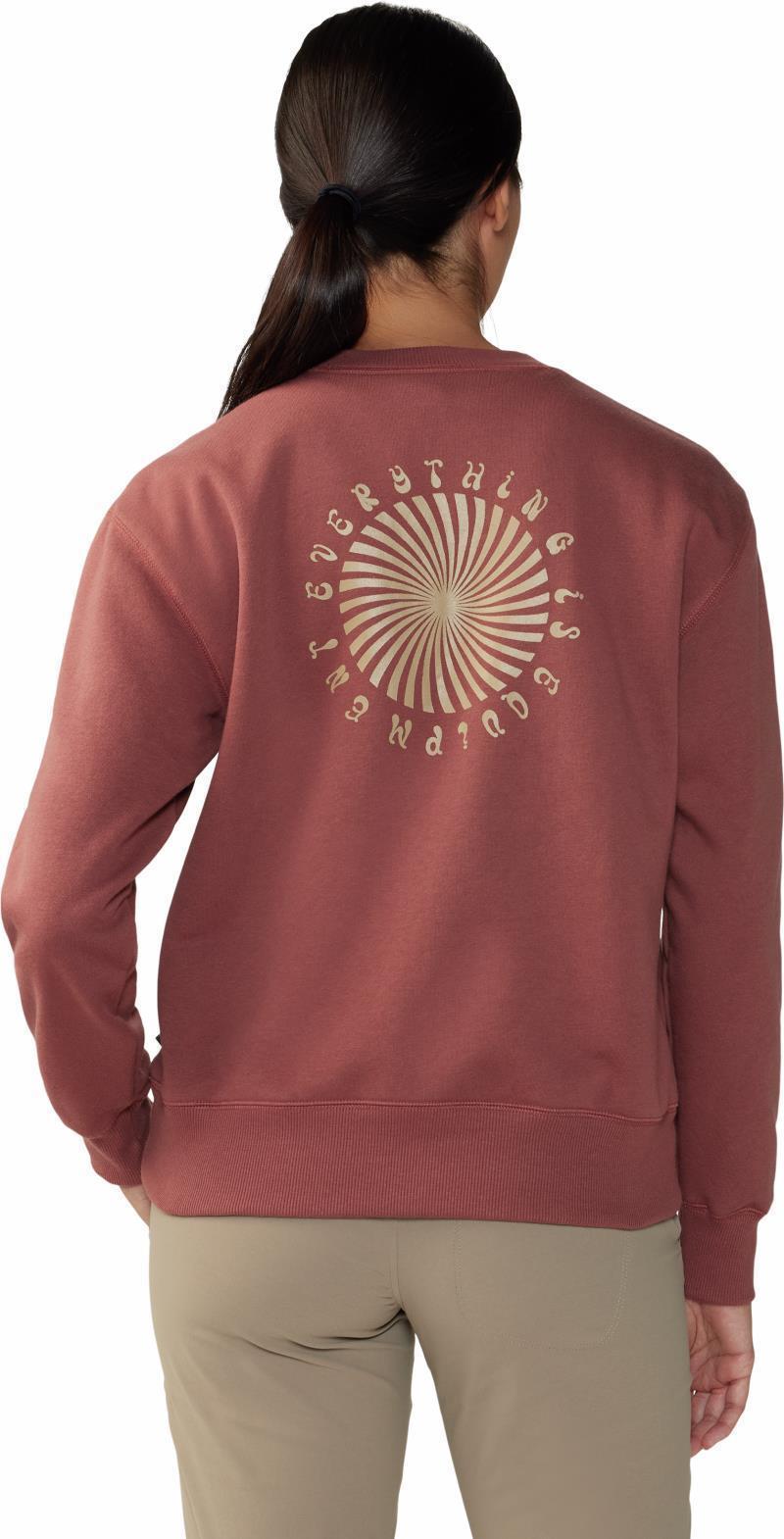 Spiral Pullover Crew - Womens - Clay Earth 2