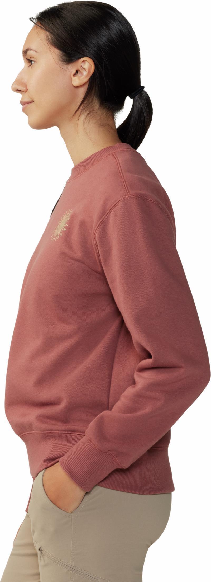 Spiral Pullover Crew - Womens - Clay Earth 5