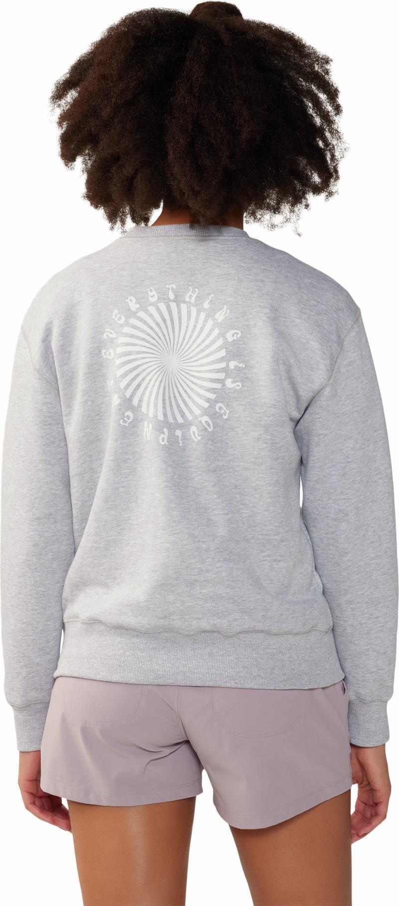 Spiral Pullover Crew - Womens - Hardwear Grey Heather 2