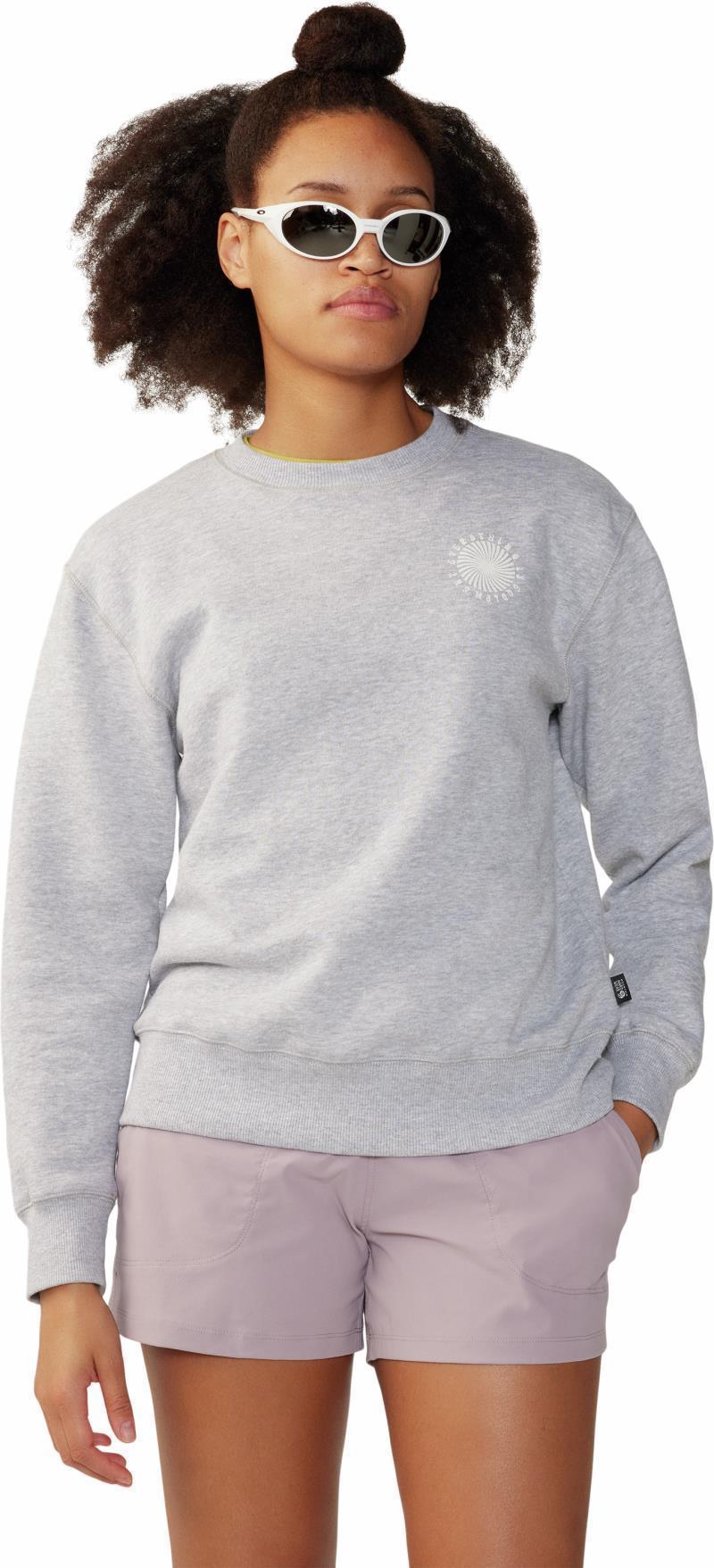 Spiral Pullover Crew - Womens - Hardwear Grey Heather 3