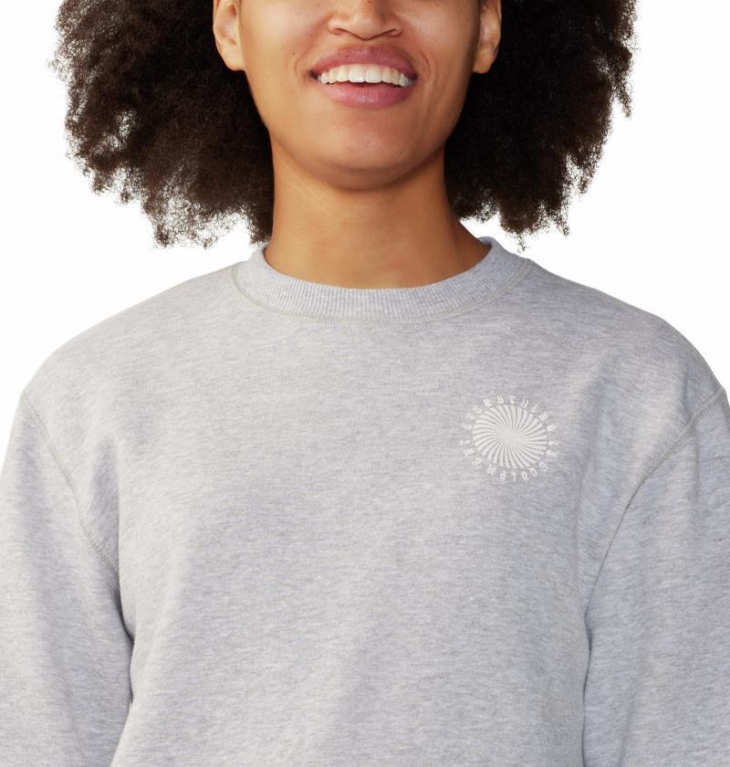 Spiral Pullover Crew - Womens - Hardwear Grey Heather 5