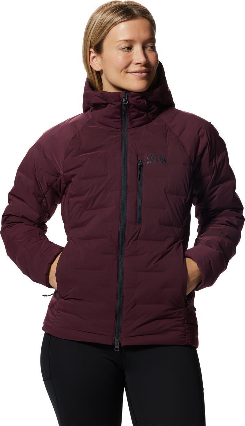 StretchDown Hoody - Womens - Cocoa Red 1