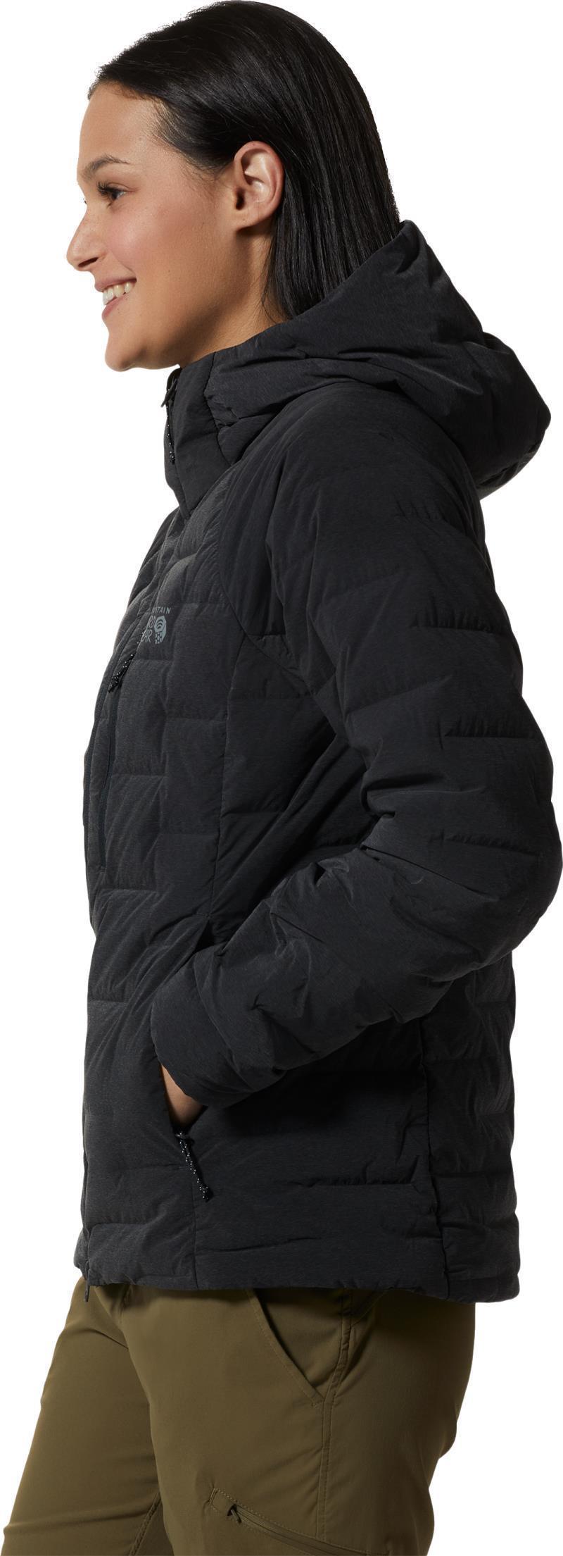 StretchDown Hoody - Womens - Dark Storm Heather 3