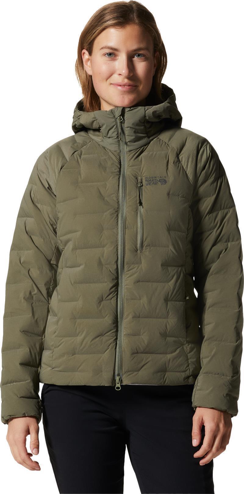 StretchDown Hoody - Womens - Stone Green 2