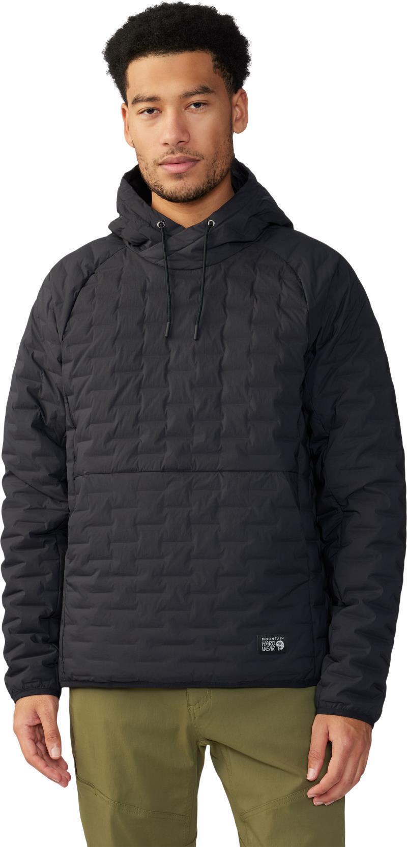 StretchDown Light Pullover Hoody - Mens - Black 1