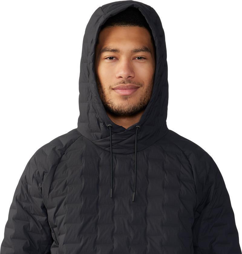 StretchDown Light Pullover Hoody - Mens - Black 5