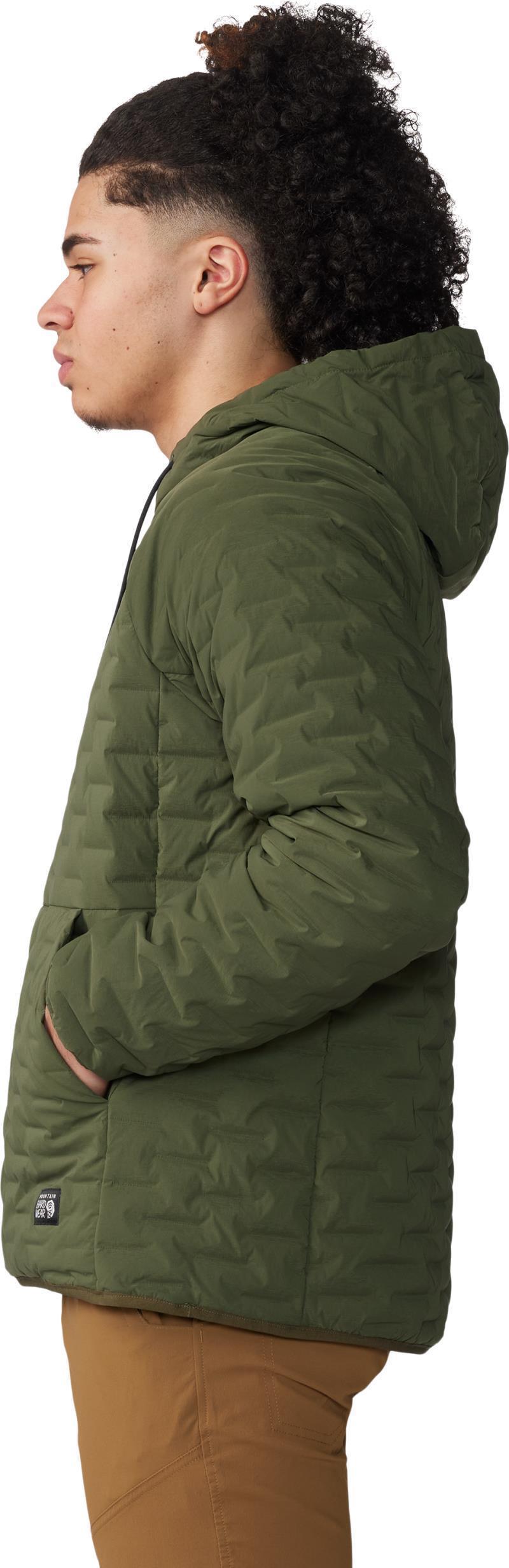 StretchDown Light Pullover Hoody - Mens - Surplus Green 3