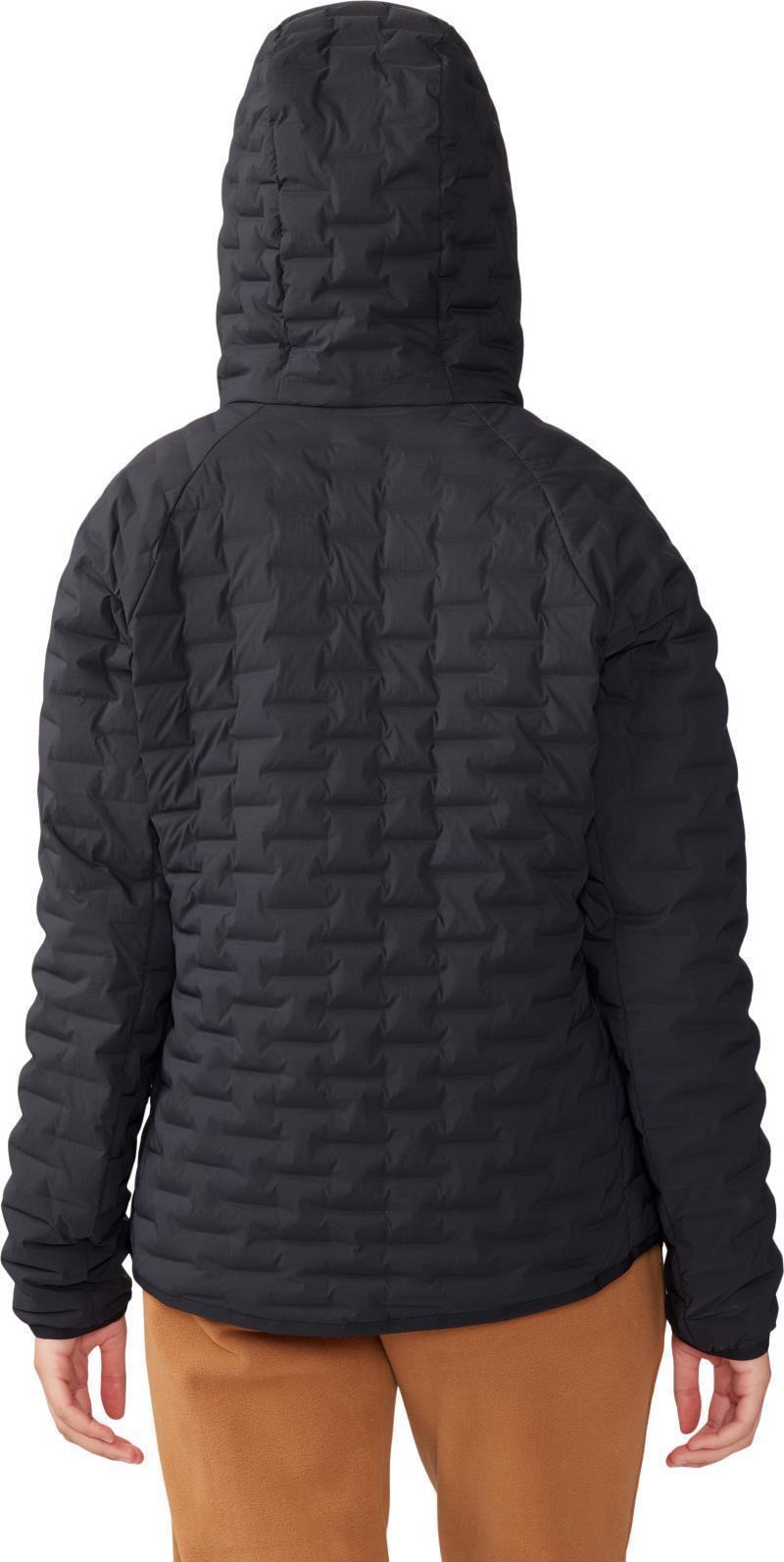 StretchDown Light Pullover Hoody - Womens - Black 4