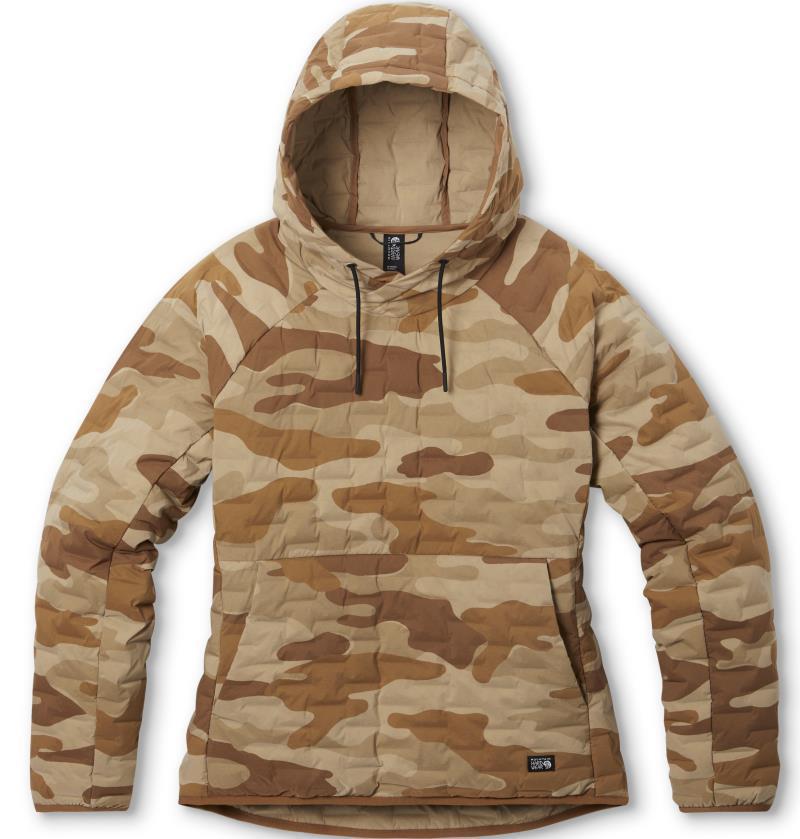 StretchDown Light Pullover Hoody - Womens - Copper Clay Camo Print 1