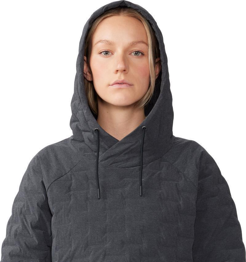 StretchDown Light Pullover Hoody - Womens - Dark Storm Heather 6