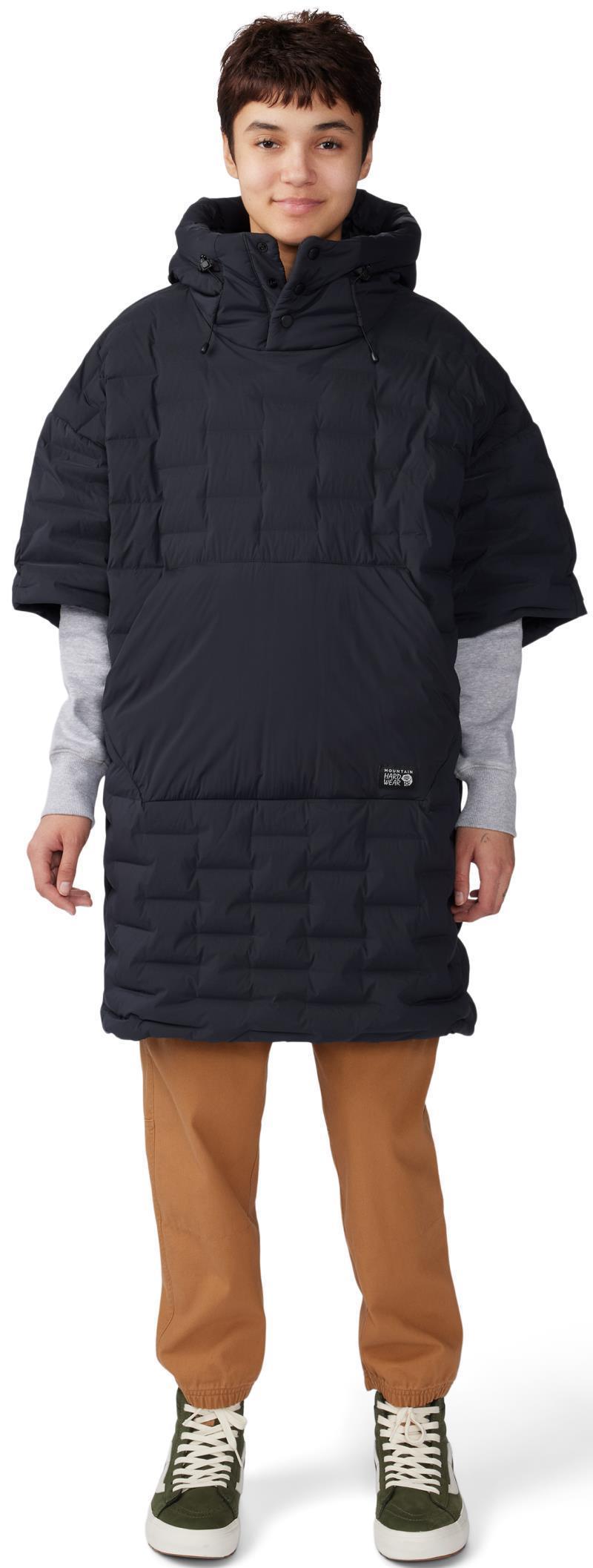 StretchDown Poncho - Black 1