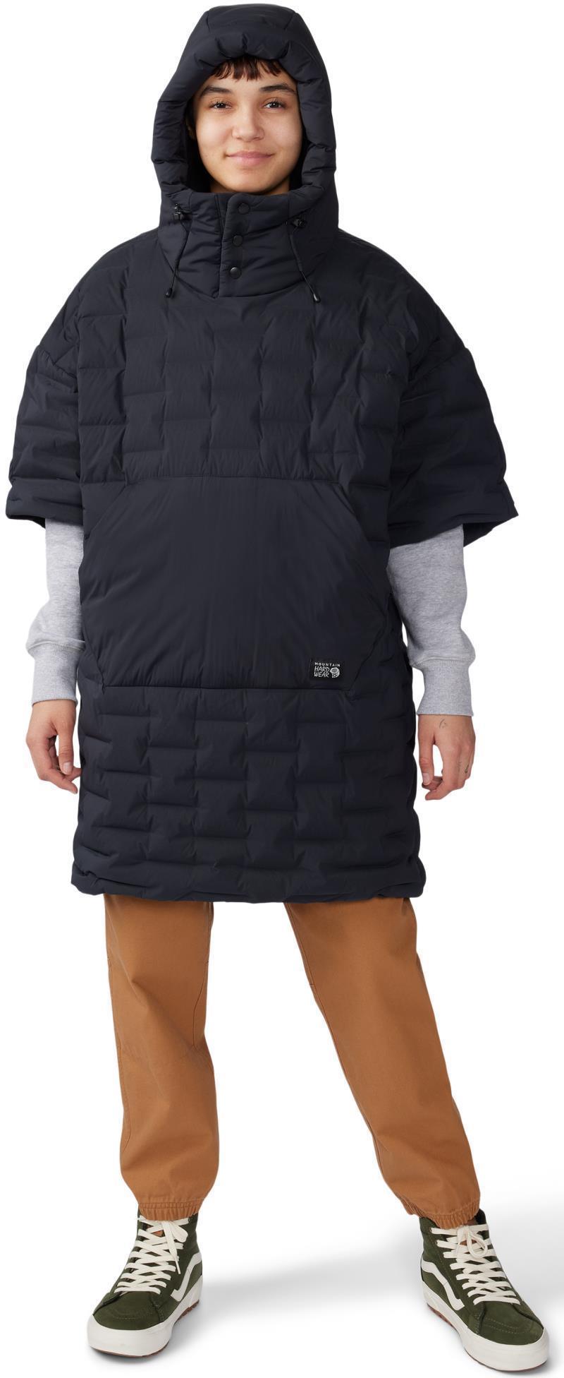 StretchDown Poncho - Black 2