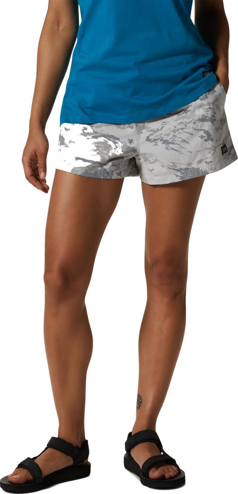 Stryder Swim Shorts - Womens - Grey Ice Crag Camo Print 3