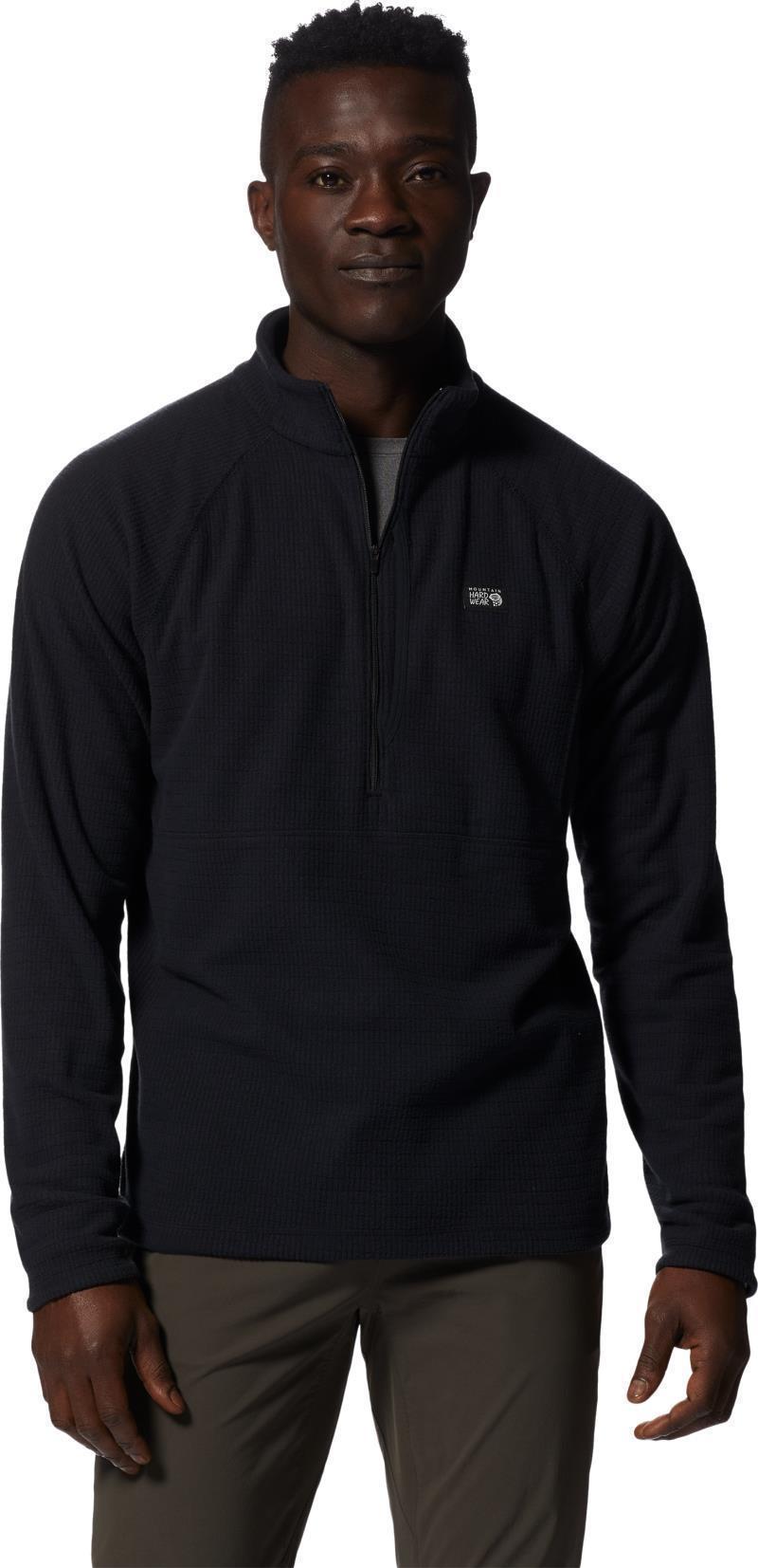 Summit Grid Half Zip - Mens - Black 3