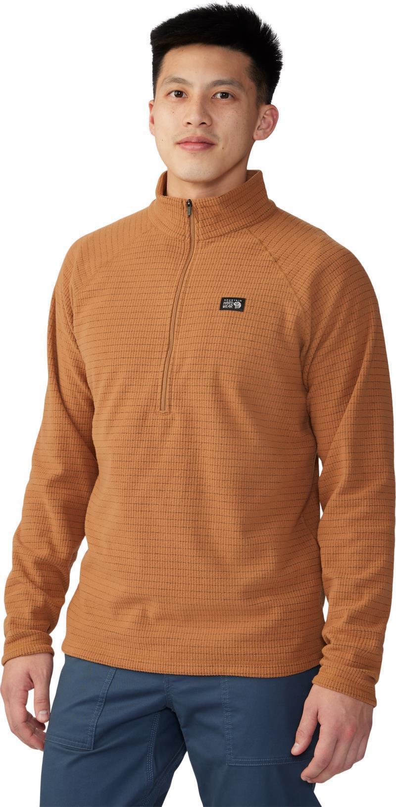 Summit Grid Half Zip - Mens - Copper Clay 2