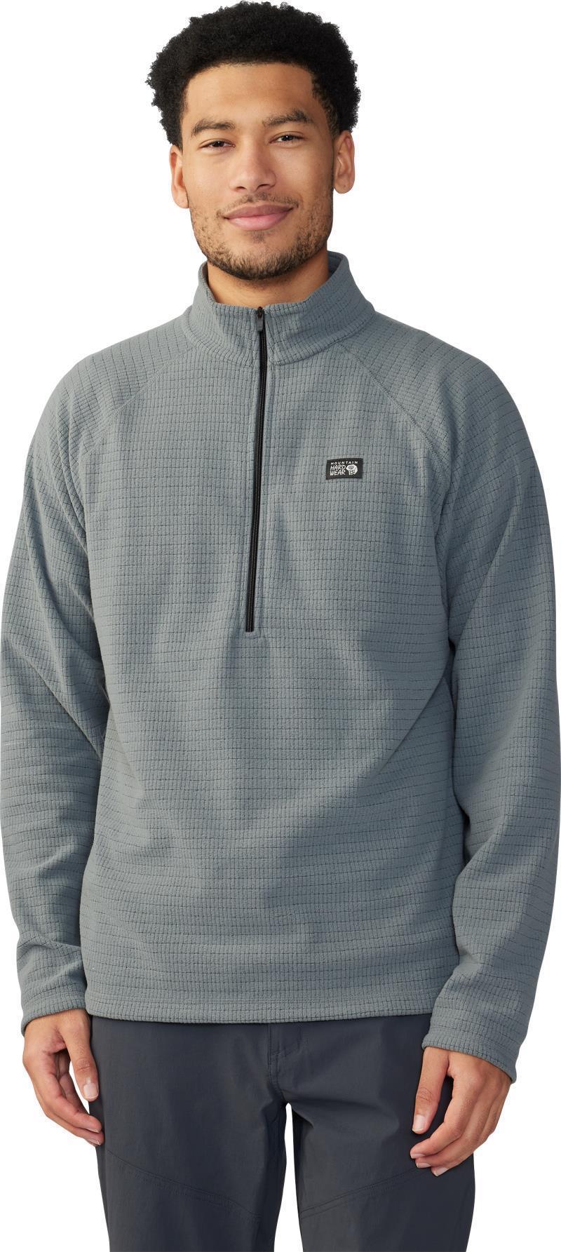 Summit Grid Half Zip - Mens - Foil Grey 1