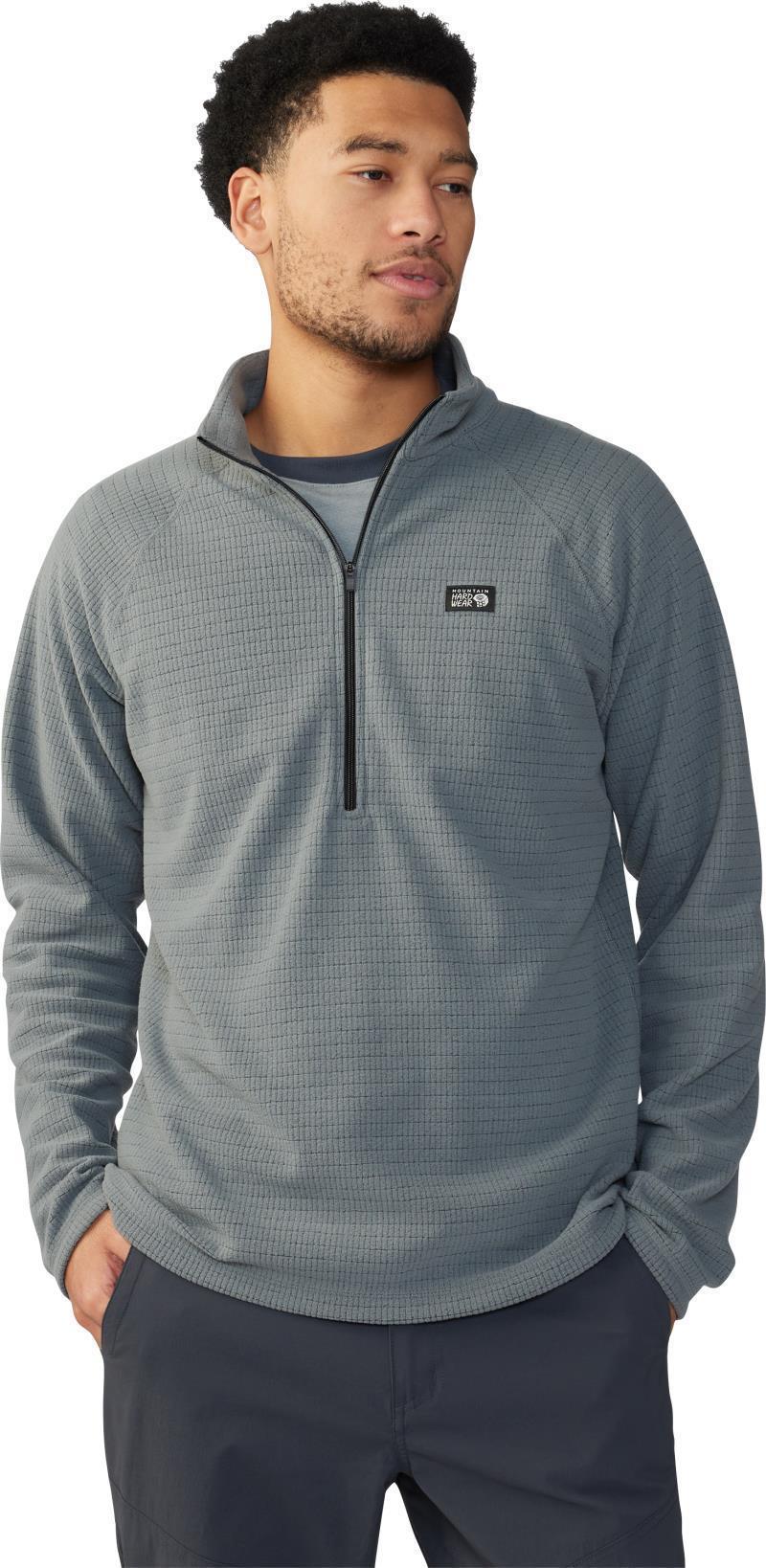 Summit Grid Half Zip - Mens - Foil Grey 2