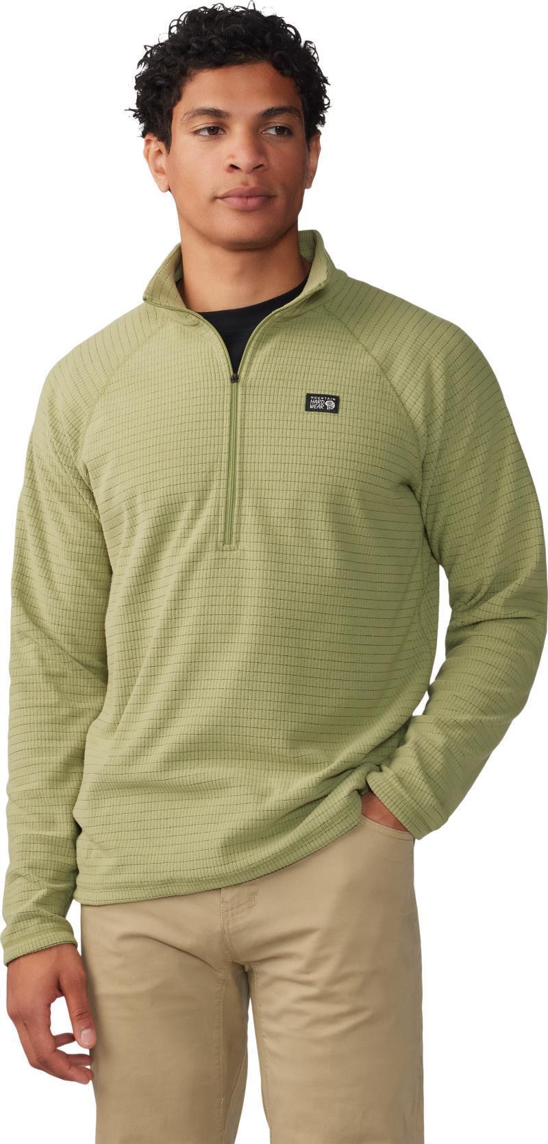 Summit Grid Half Zip - Mens - Light Cactus 2