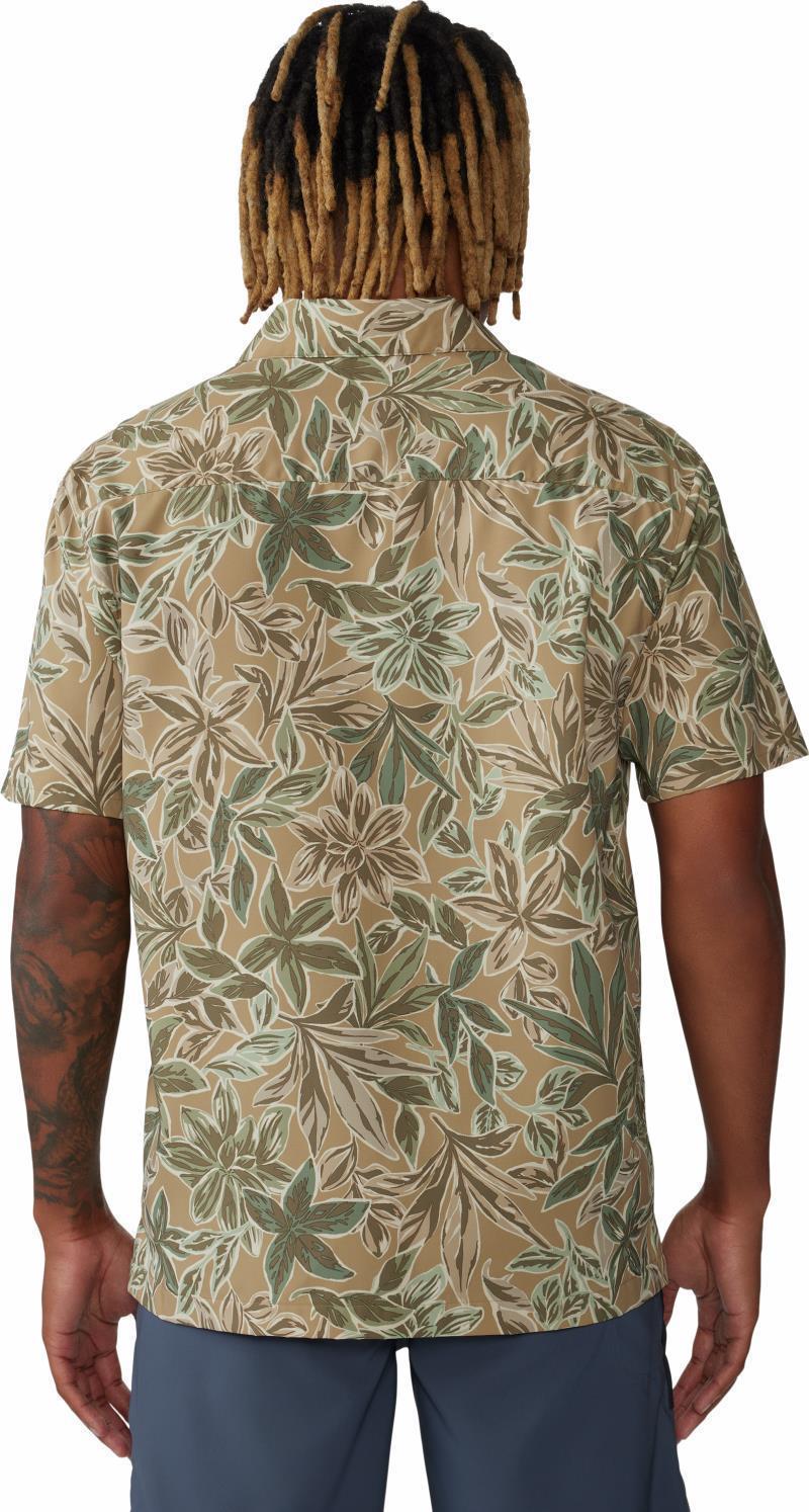 Trail Sender Camp Shirt - Mens - Sandstorm Floral Print 2