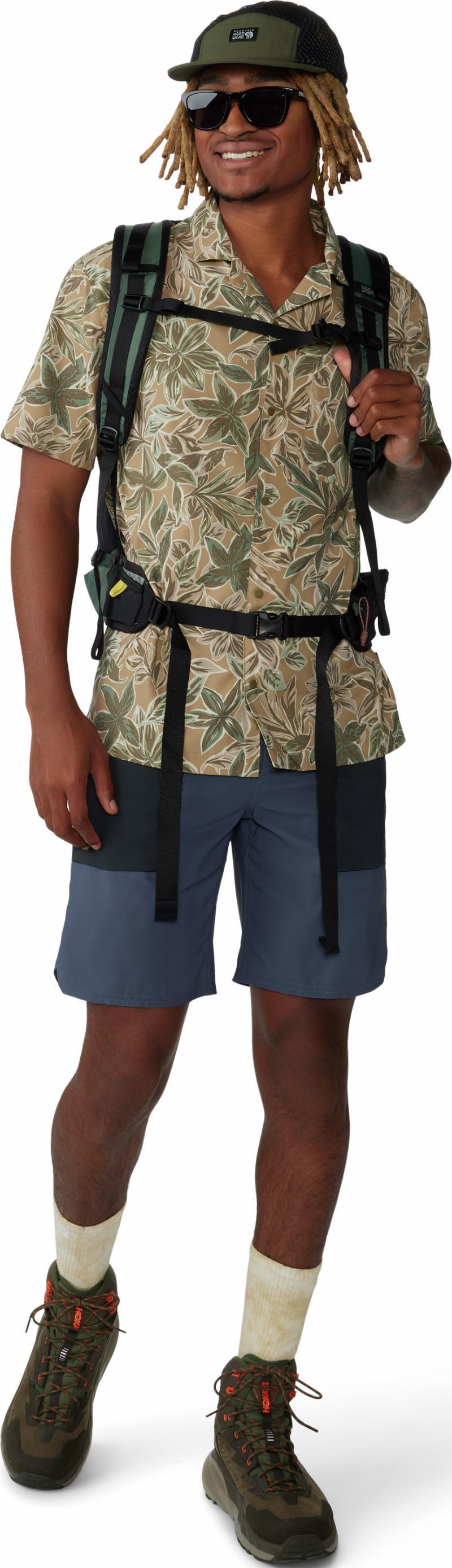 Trail Sender Camp Shirt - Mens - Sandstorm Floral Print 5