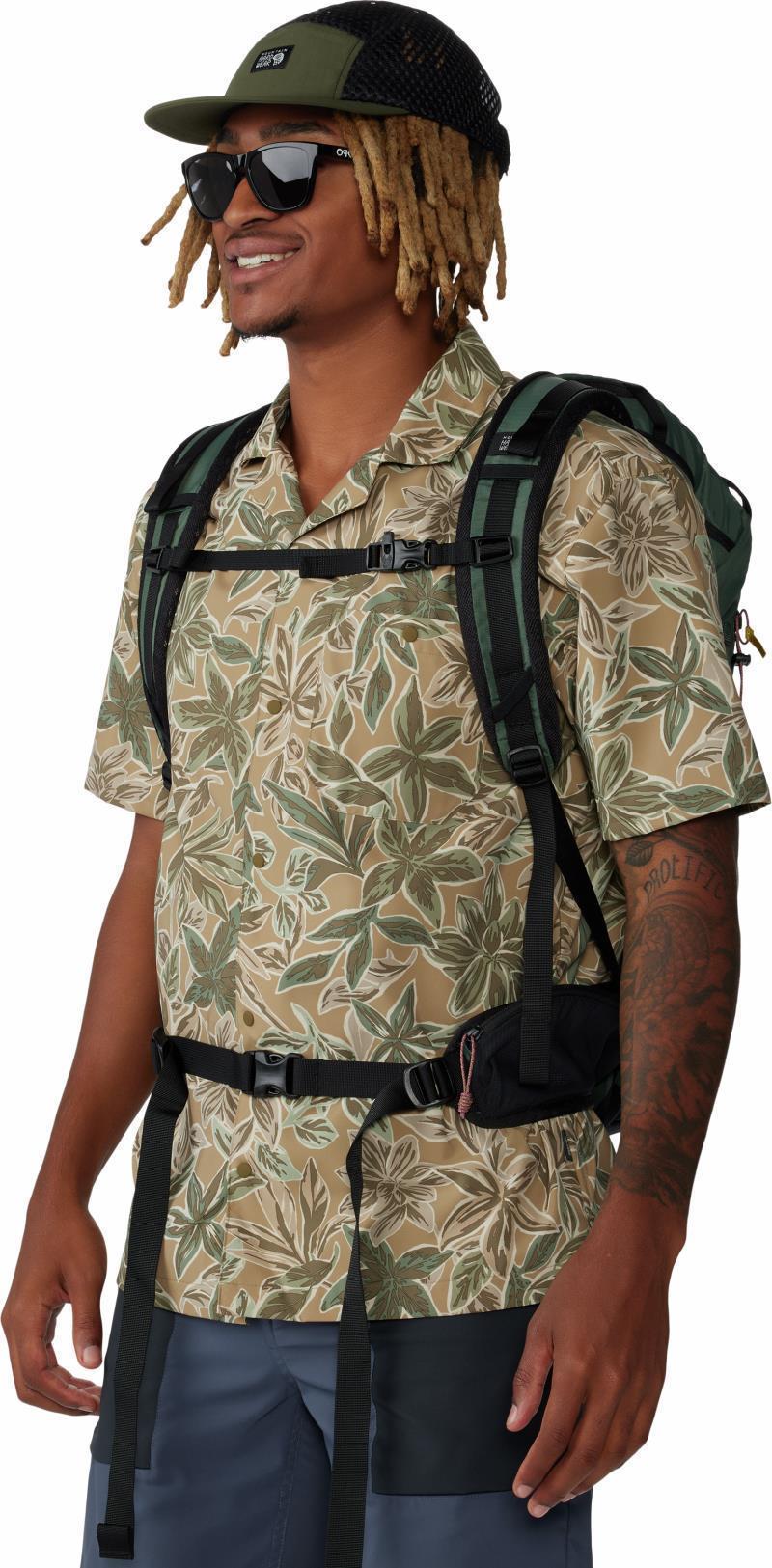 Trail Sender Camp Shirt - Mens - Sandstorm Floral Print 6