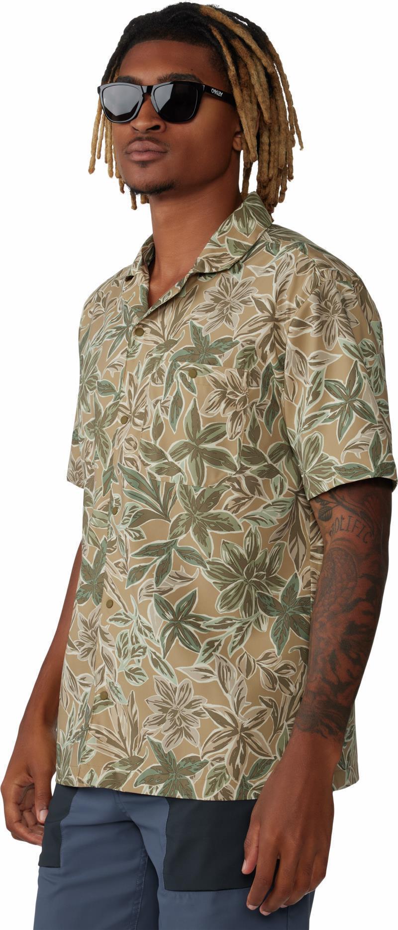 Trail Sender Camp Shirt - Mens - Sandstorm Floral Print 7