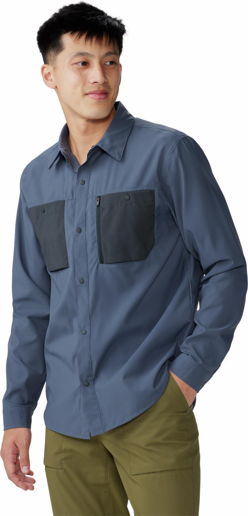 Trail Sender LS - Mens - Blue Slate / Dark Storm 4
