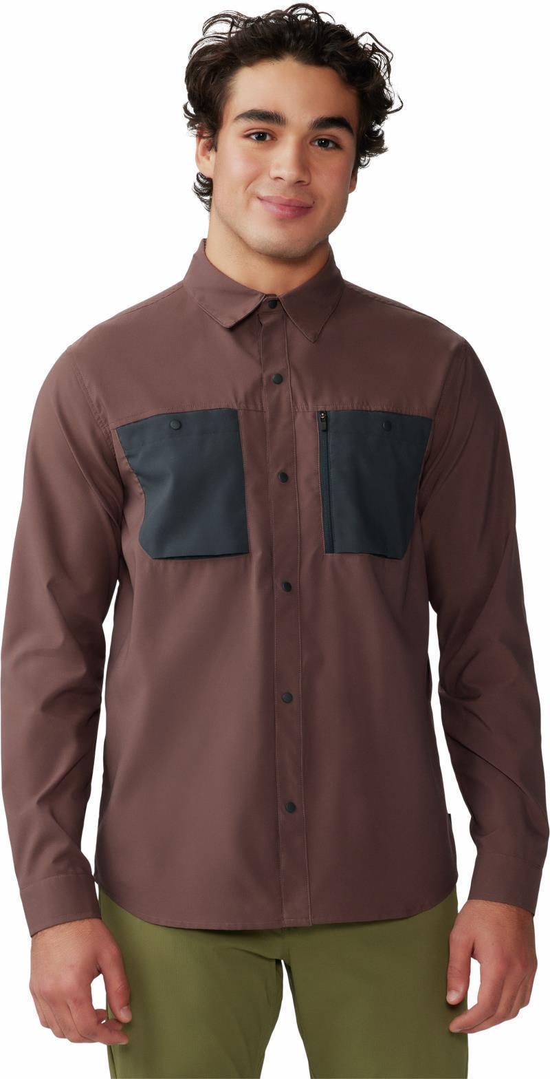 Trail Sender LS - Mens - Carob / Dark Storm 1