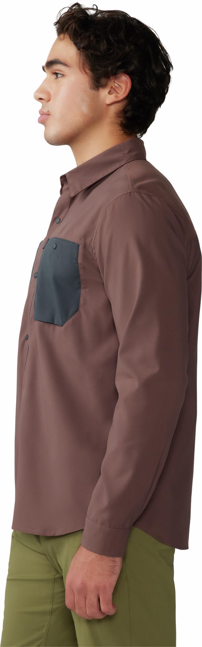 Trail Sender LS - Mens - Carob / Dark Storm 2