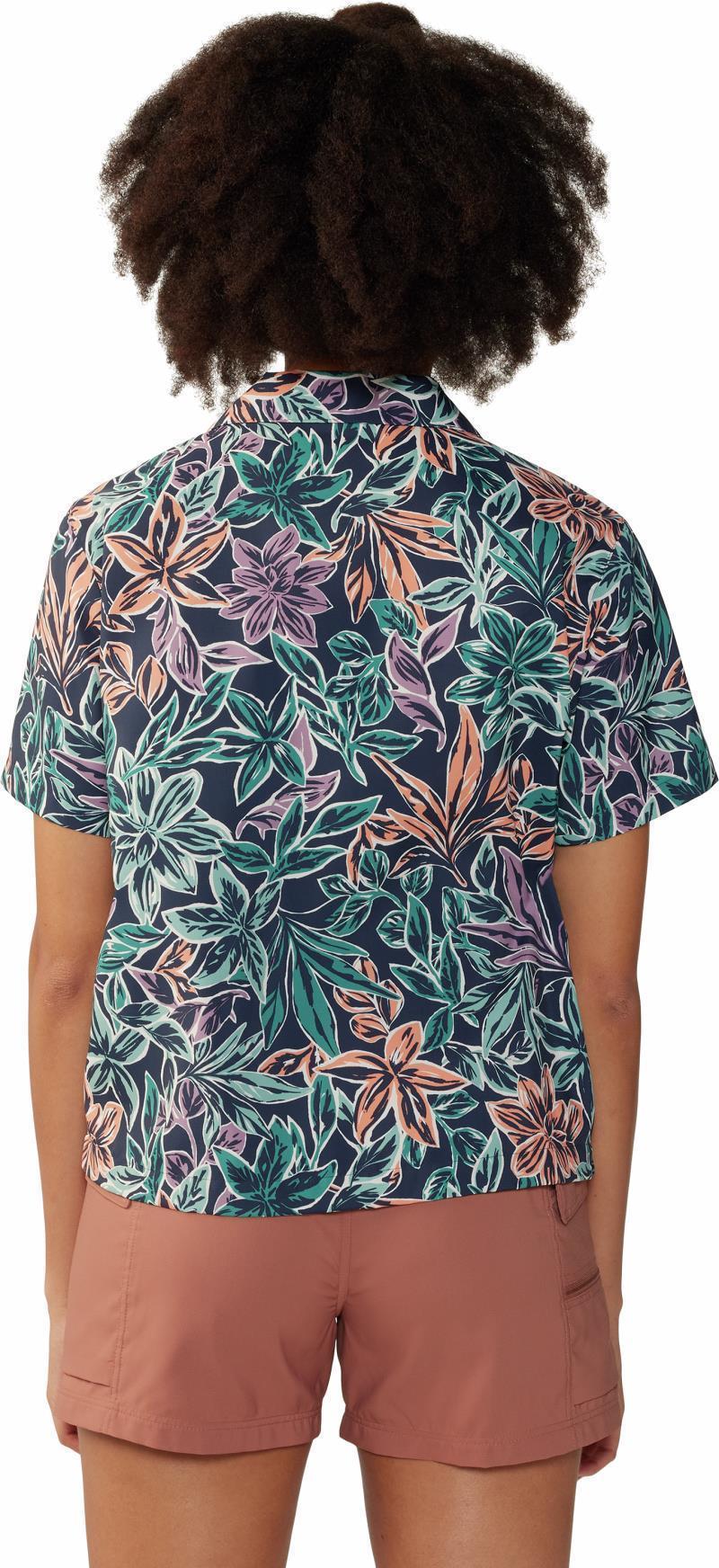 Trail Sender SS - Womens - Dark Zinc Floral Print 2