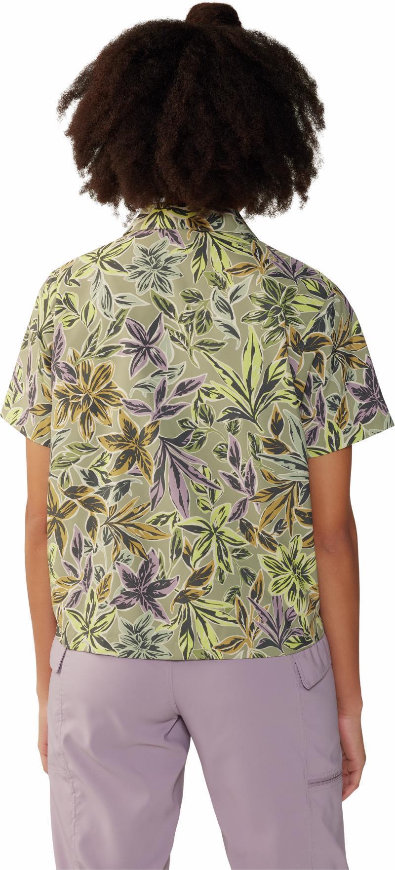 Trail Sender SS - Womens - Mantis Green Floral Print 2
