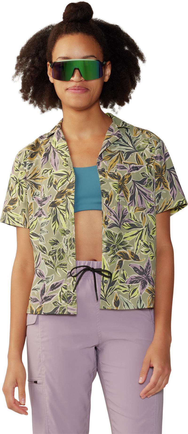 Trail Sender SS - Womens - Mantis Green Floral Print 3