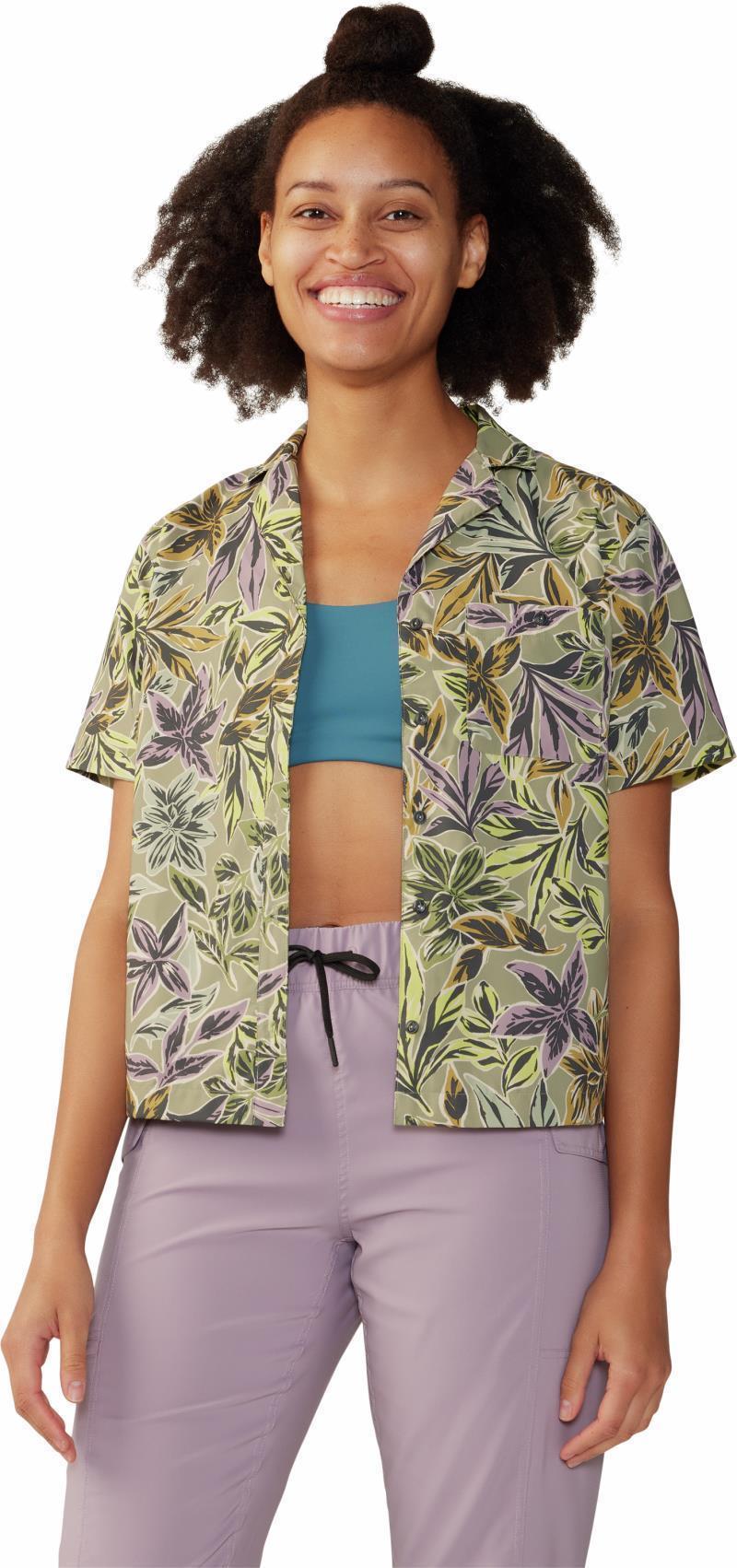Trail Sender SS - Womens - Mantis Green Floral Print 4