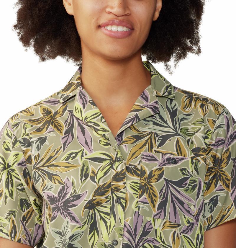 Trail Sender SS - Womens - Mantis Green Floral Print 5
